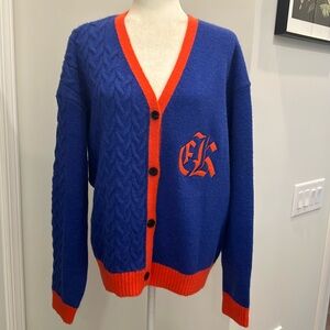 NWOT- Edikted varsity button down oversized cardigan sweater. Size M/L
